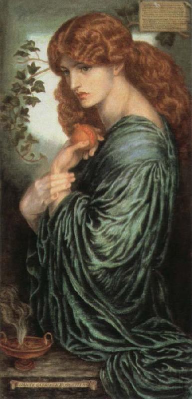 Dante Gabriel Rossetti proserpine Norge oil painting art